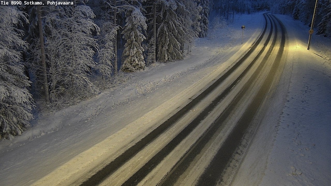 Weather Camera Image Road 8990 Sotkamo, Pohjavaara, Sotkamo, Kainuu