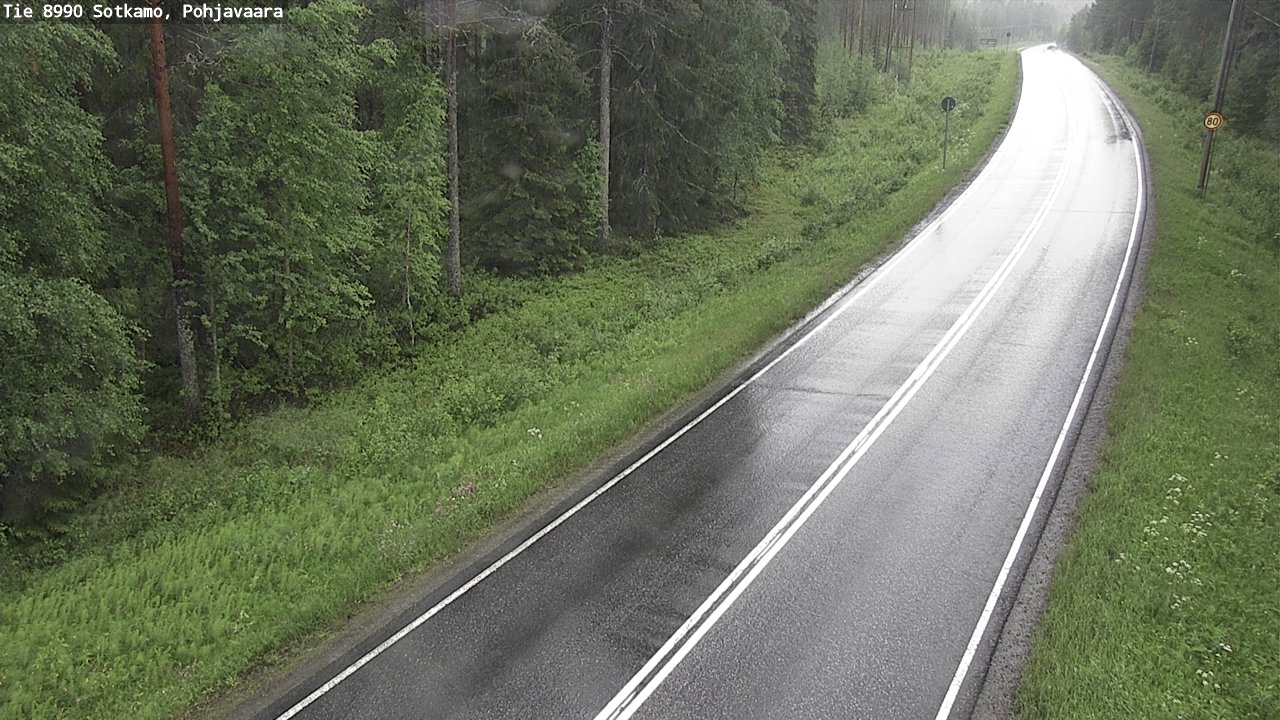 Weather Camera Image Road 8990 Sotkamo, Pohjavaara, Sotkamo, Kainuu