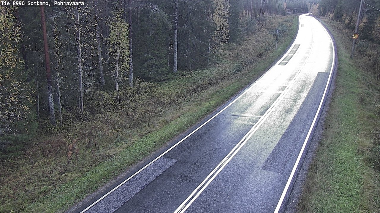 Weather Camera Image Road 8990 Sotkamo, Pohjavaara, Sotkamo, Kainuu