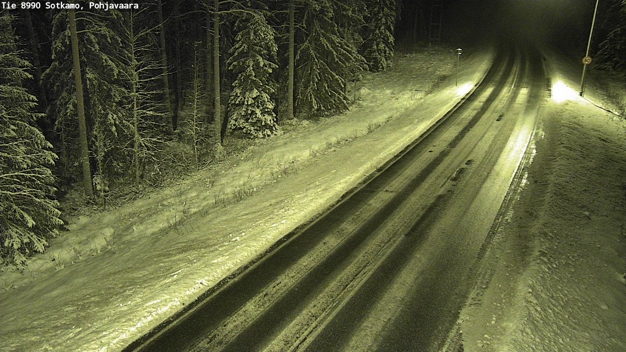 Weather Camera Image Väg 8990 Sotkamo, Pohjavaara, Sotkamo, Kainuu