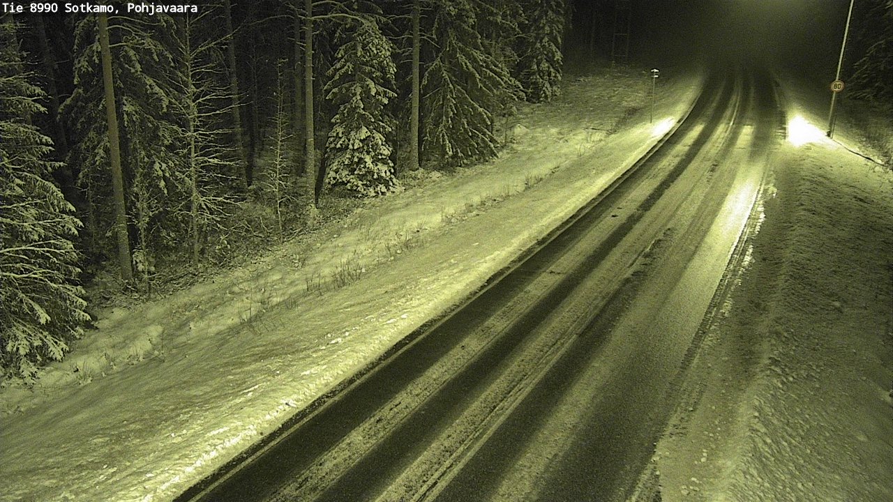 Weather Camera Image Väg 8990 Sotkamo, Pohjavaara, Sotkamo, Kainuu