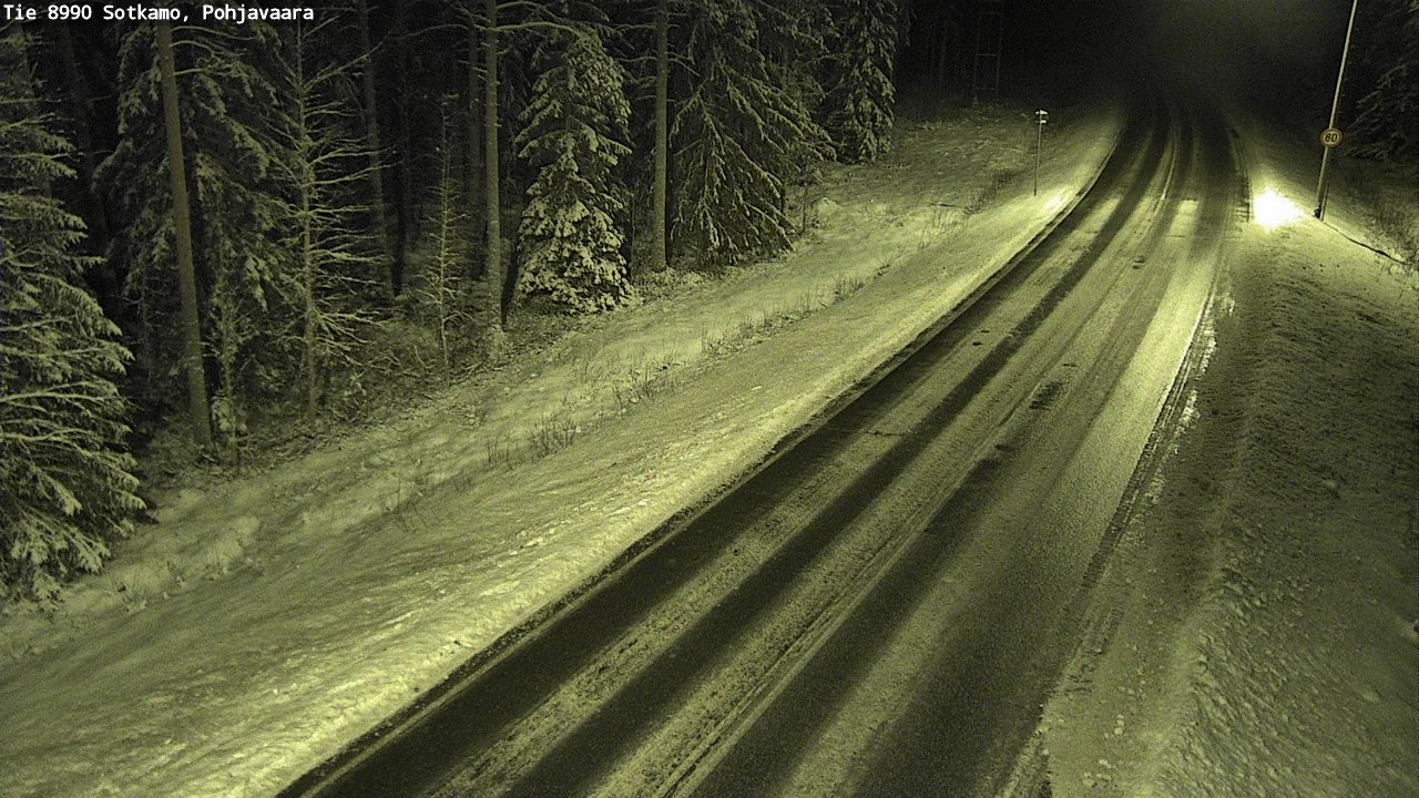 Weather Camera Image Väg 8990 Sotkamo, Pohjavaara, Sotkamo, Kainuu