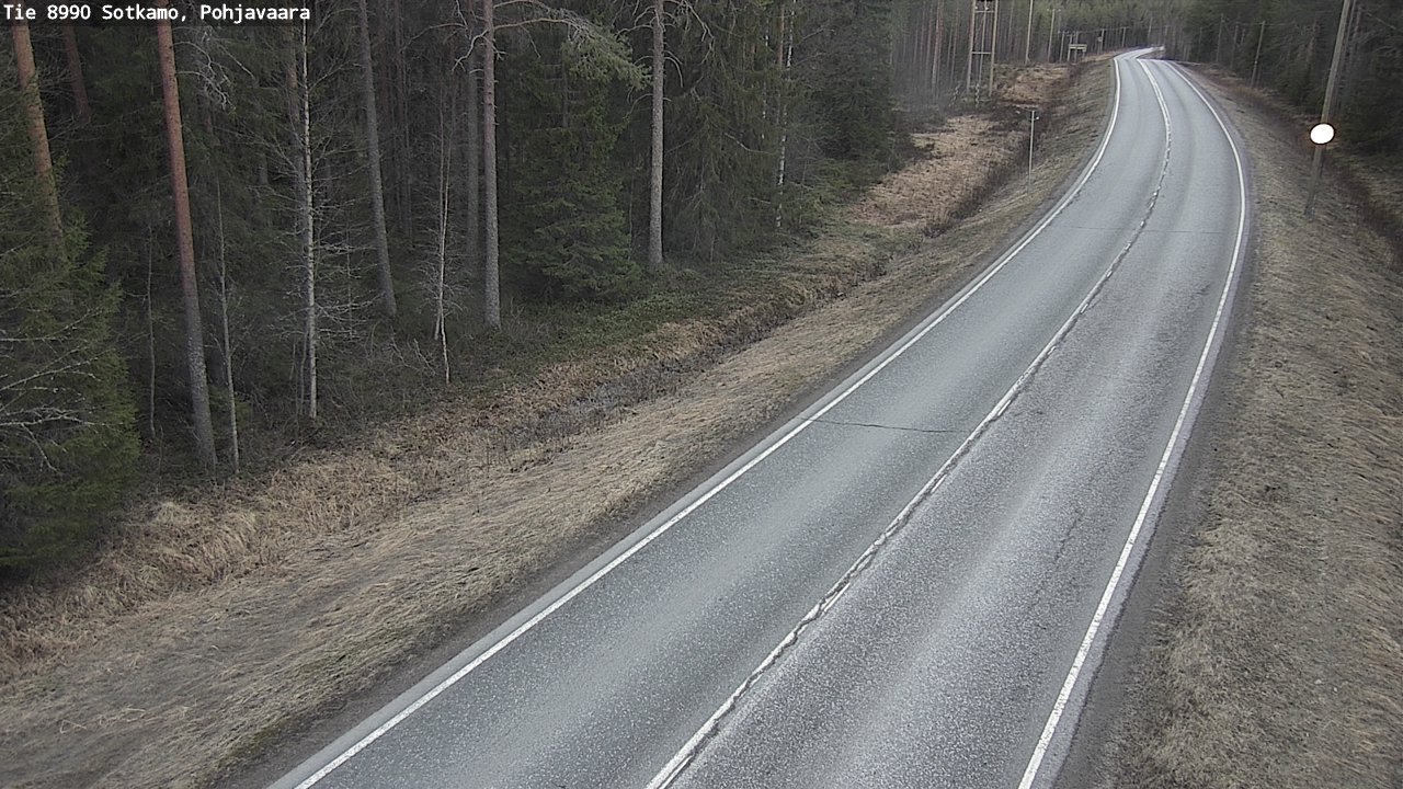 Weather Camera Image Väg 8990 Sotkamo, Pohjavaara, Sotkamo, Kainuu