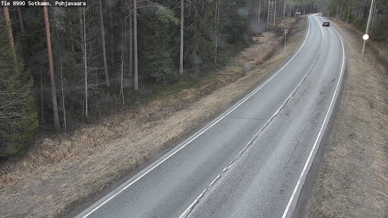 Weather Camera Image Väg 8990 Sotkamo, Pohjavaara, Sotkamo, Kainuu