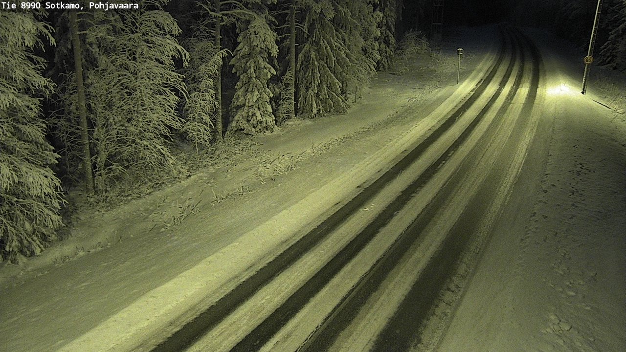 Weather Camera Image Road 8990 Sotkamo, Pohjavaara, Sotkamo, Kainuu