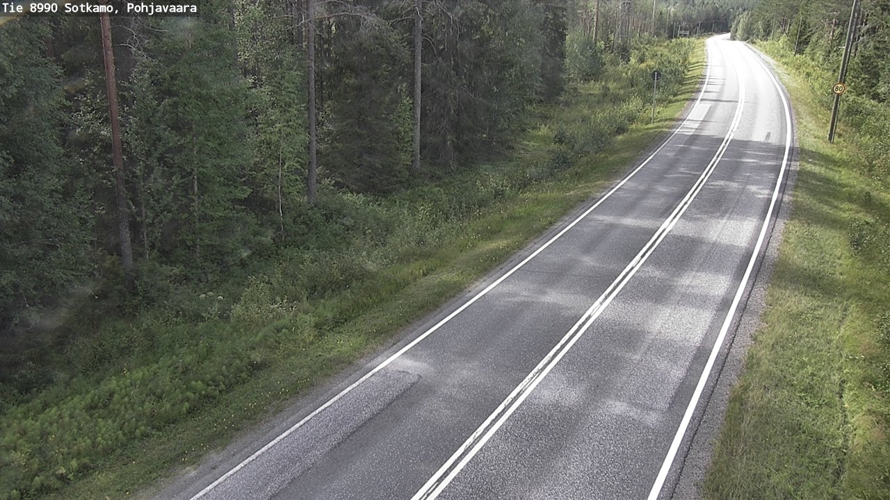 Weather Camera Image Road 8990 Sotkamo, Pohjavaara, Sotkamo, Kainuu
