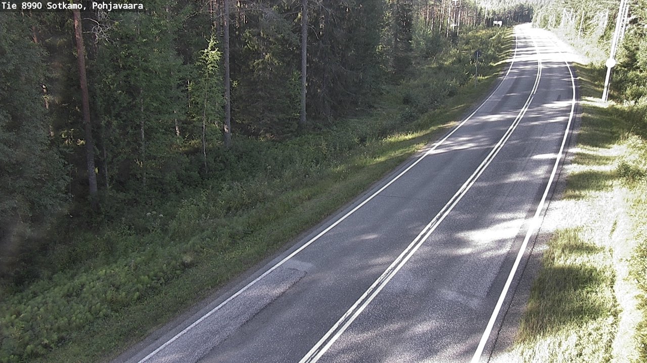 Weather Camera Image Road 8990 Sotkamo, Pohjavaara, Sotkamo, Kainuu