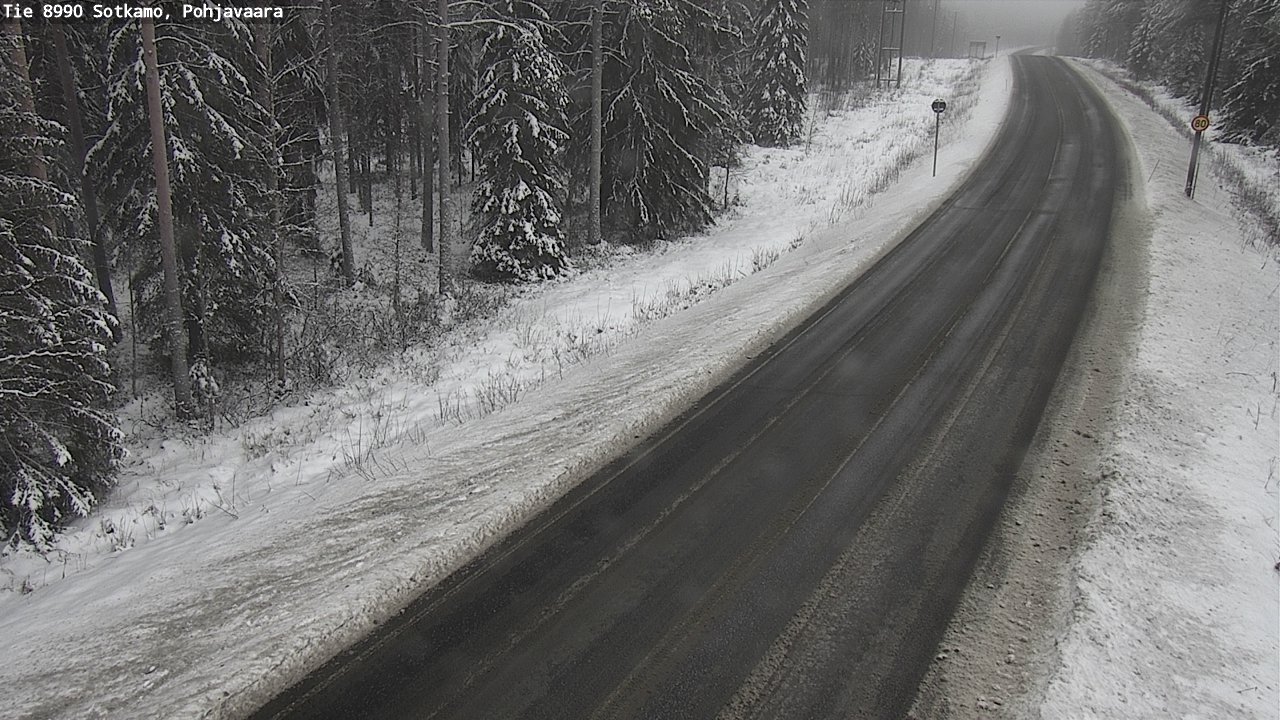 Weather Camera Image Väg 8990 Sotkamo, Pohjavaara, Sotkamo, Kainuu