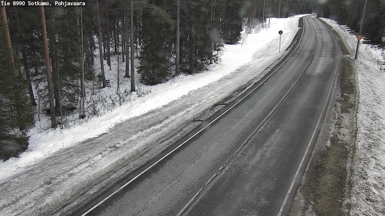 Weather Camera Image Road 8990 Sotkamo, Pohjavaara, Sotkamo, Kainuu