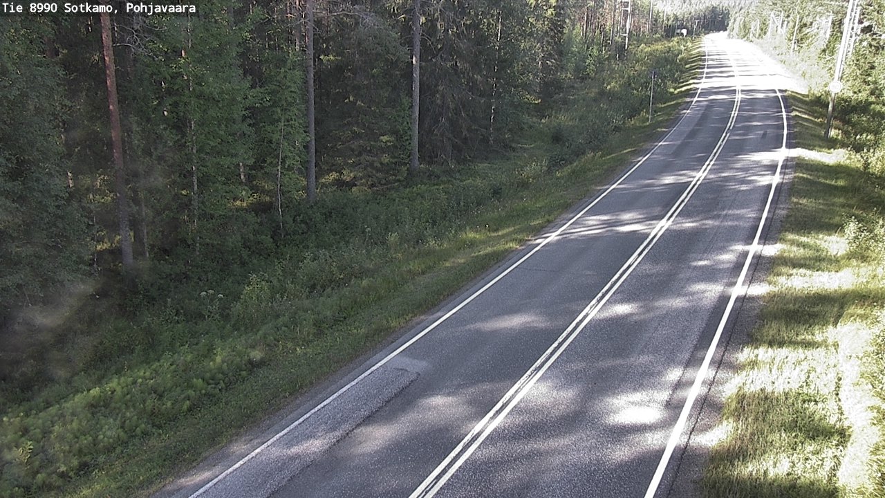Weather Camera Image Road 8990 Sotkamo, Pohjavaara, Sotkamo, Kainuu