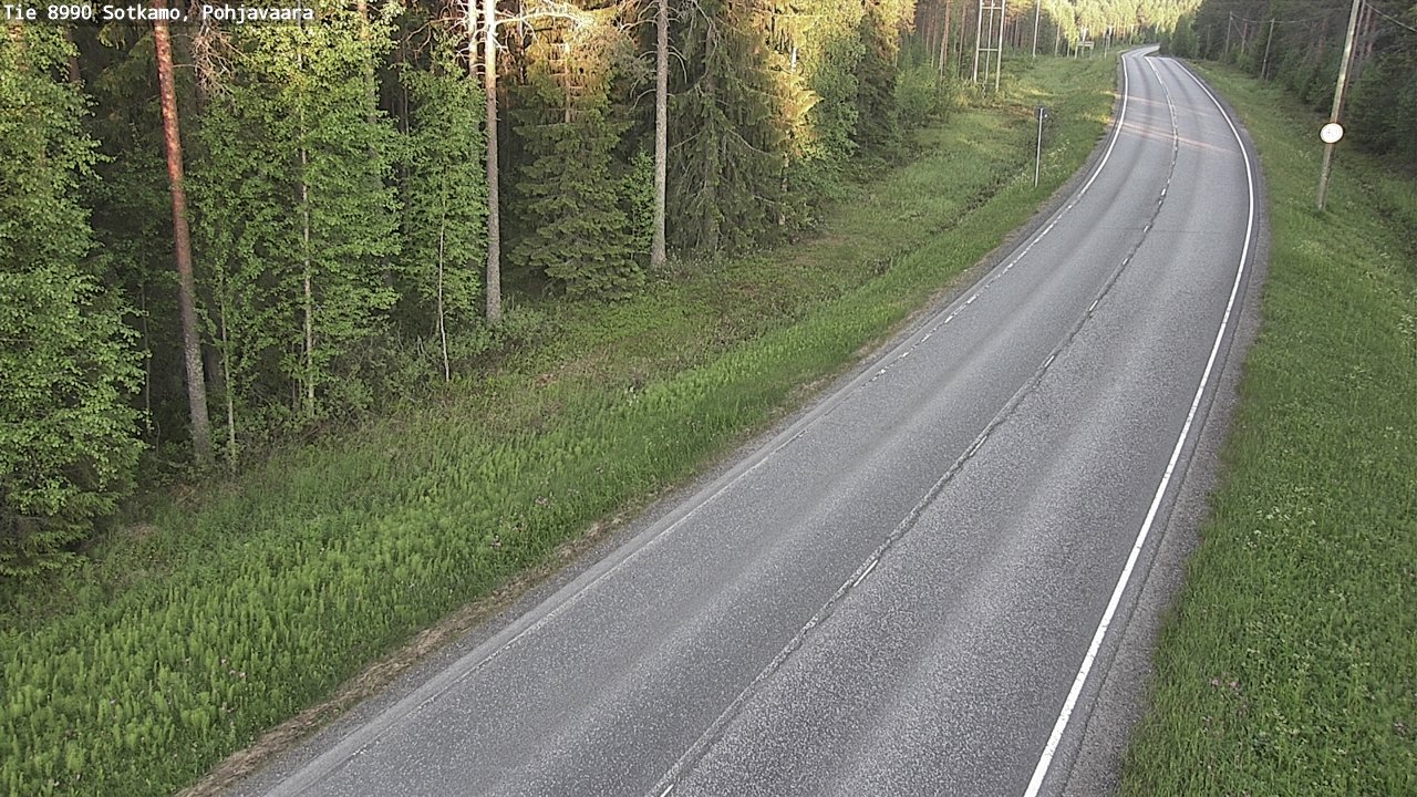 Weather Camera Image Road 8990 Sotkamo, Pohjavaara, Sotkamo, Kainuu