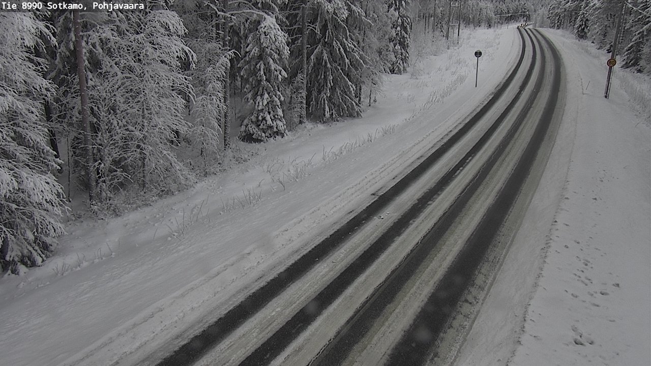 Weather Camera Image Road 8990 Sotkamo, Pohjavaara, Sotkamo, Kainuu