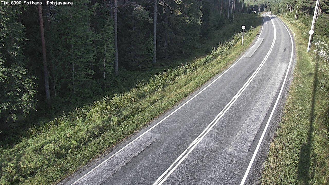 Weather Camera Image Road 8990 Sotkamo, Pohjavaara, Sotkamo, Kainuu