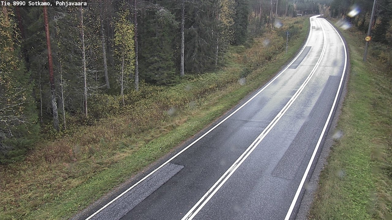 Weather Camera Image Road 8990 Sotkamo, Pohjavaara, Sotkamo, Kainuu