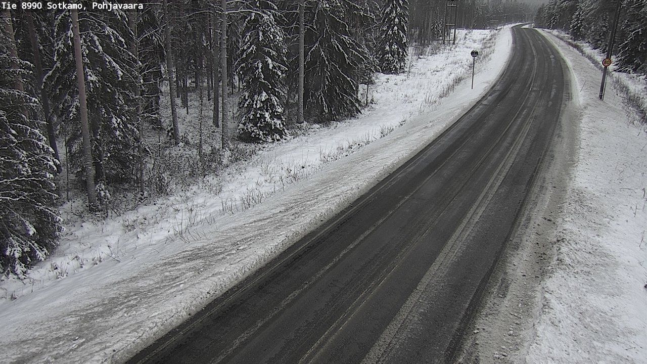 Weather Camera Image Väg 8990 Sotkamo, Pohjavaara, Sotkamo, Kainuu