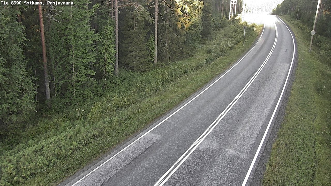 Weather Camera Image Road 8990 Sotkamo, Pohjavaara, Sotkamo, Kainuu