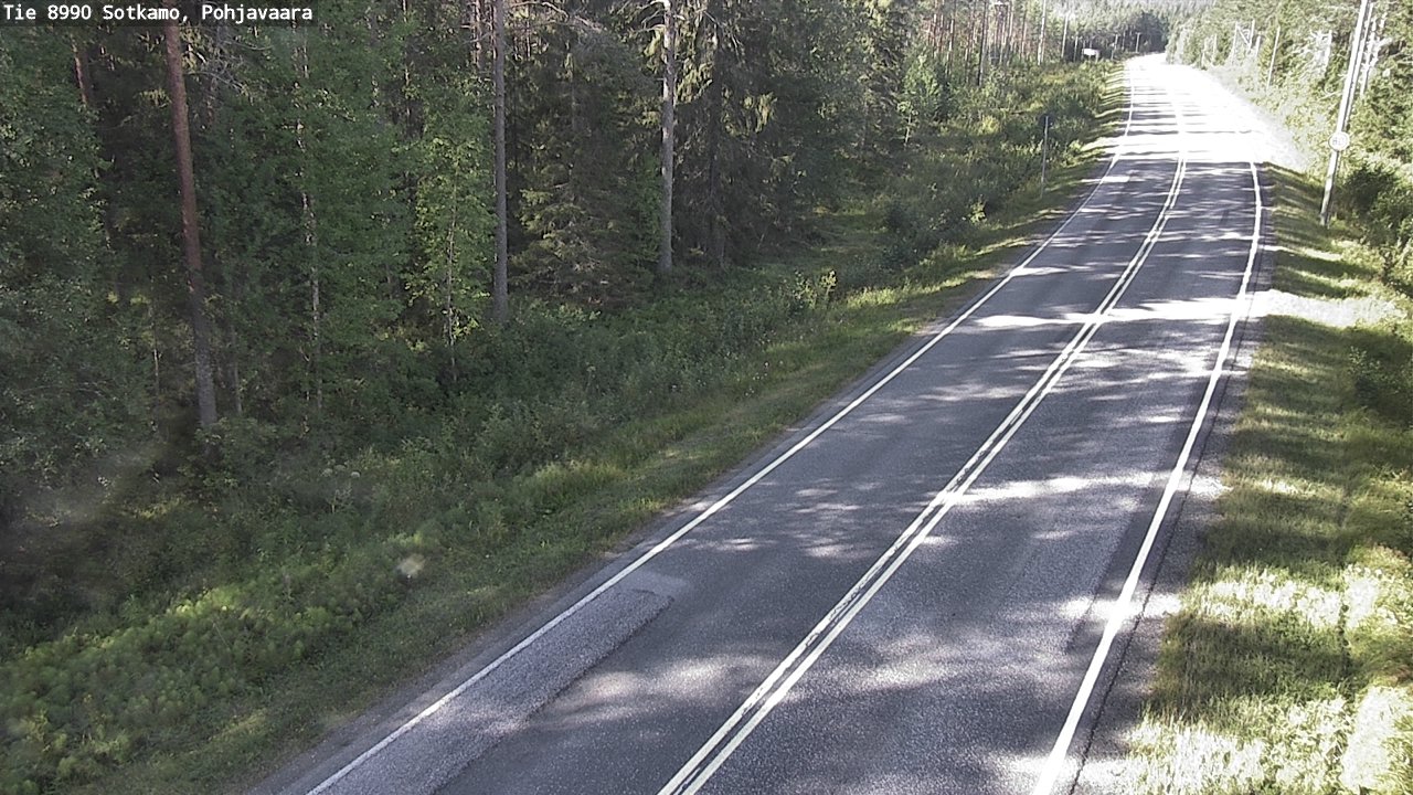 Weather Camera Image Road 8990 Sotkamo, Pohjavaara, Sotkamo, Kainuu
