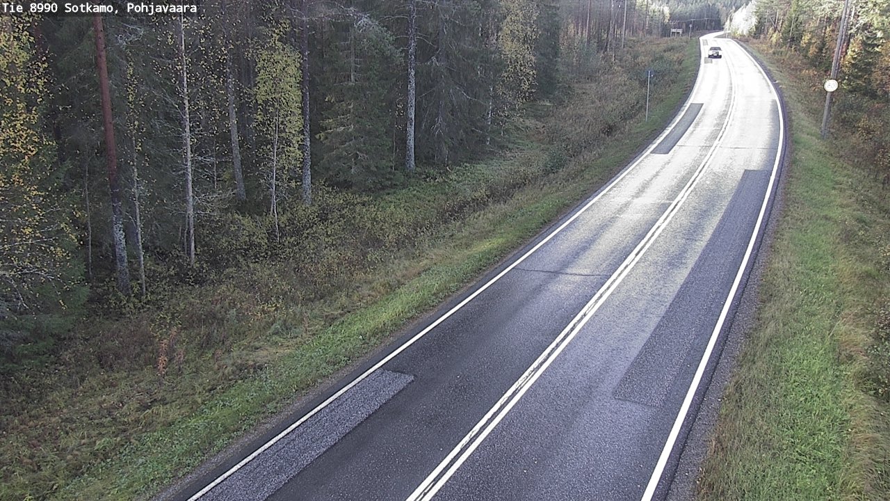 Weather Camera Image Road 8990 Sotkamo, Pohjavaara, Sotkamo, Kainuu