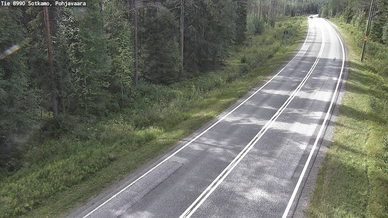 Weather Camera Image Road 8990 Sotkamo, Pohjavaara, Sotkamo, Kainuu