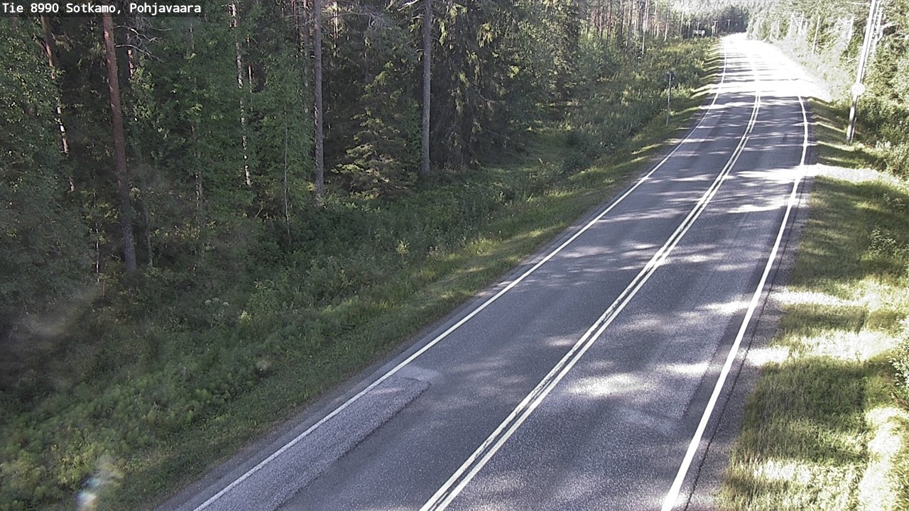 Weather Camera Image Road 8990 Sotkamo, Pohjavaara, Sotkamo, Kainuu