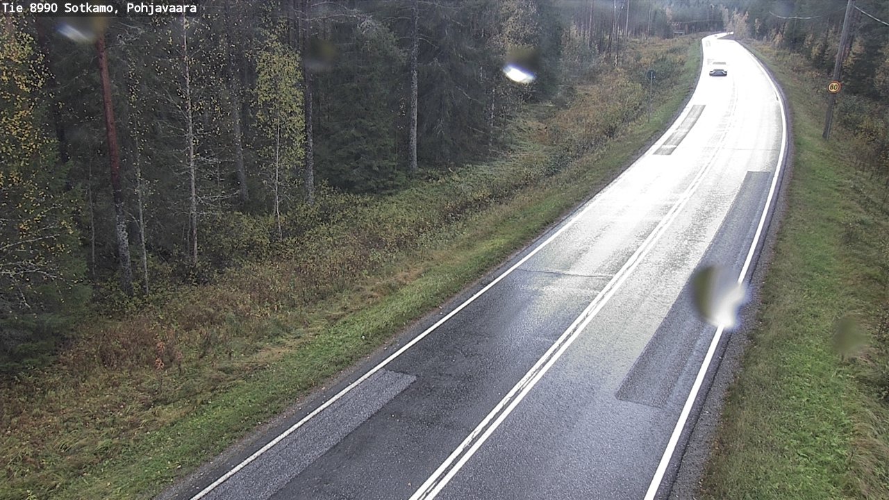 Weather Camera Image Road 8990 Sotkamo, Pohjavaara, Sotkamo, Kainuu