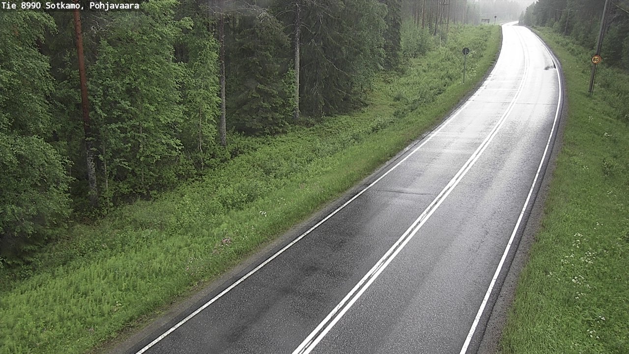 Weather Camera Image Road 8990 Sotkamo, Pohjavaara, Sotkamo, Kainuu