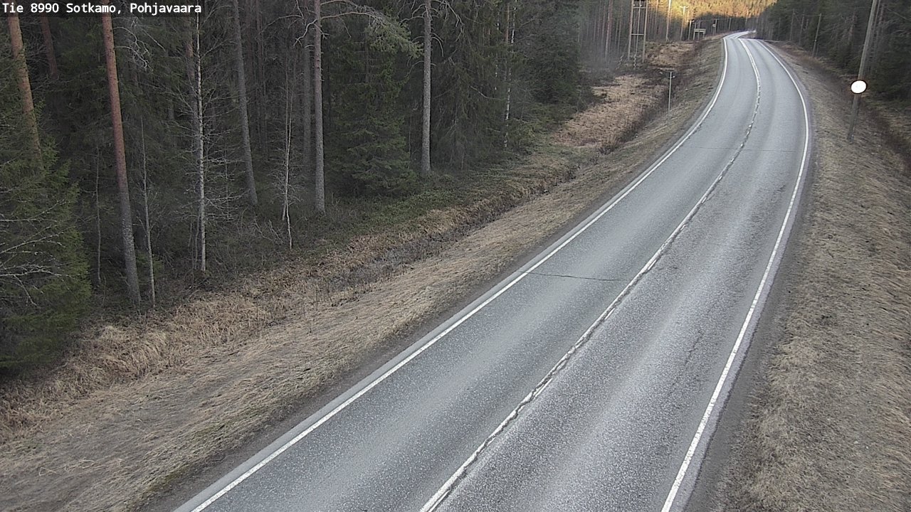 Weather Camera Image Väg 8990 Sotkamo, Pohjavaara, Sotkamo, Kainuu