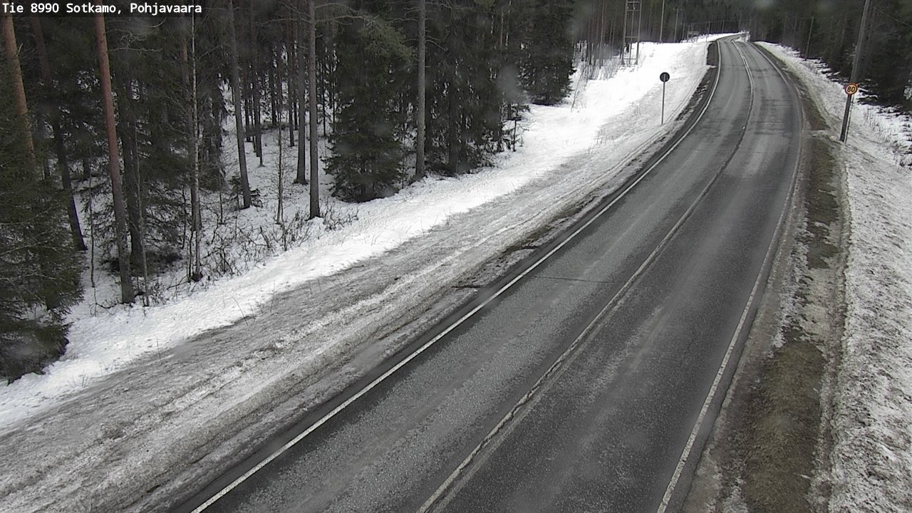 Weather Camera Image Road 8990 Sotkamo, Pohjavaara, Sotkamo, Kainuu