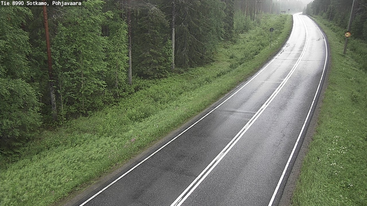 Weather Camera Image Road 8990 Sotkamo, Pohjavaara, Sotkamo, Kainuu
