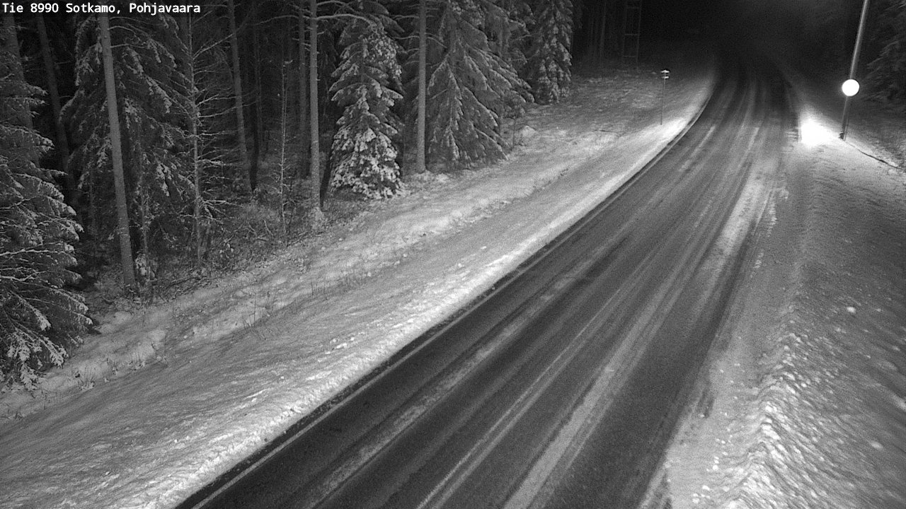 Weather Camera Image Väg 8990 Sotkamo, Pohjavaara, Sotkamo, Kainuu