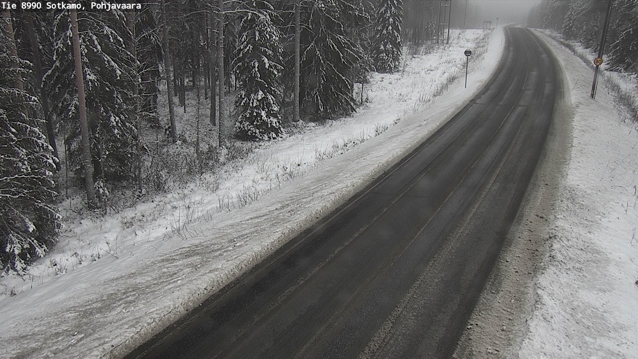 Weather Camera Image Väg 8990 Sotkamo, Pohjavaara, Sotkamo, Kainuu