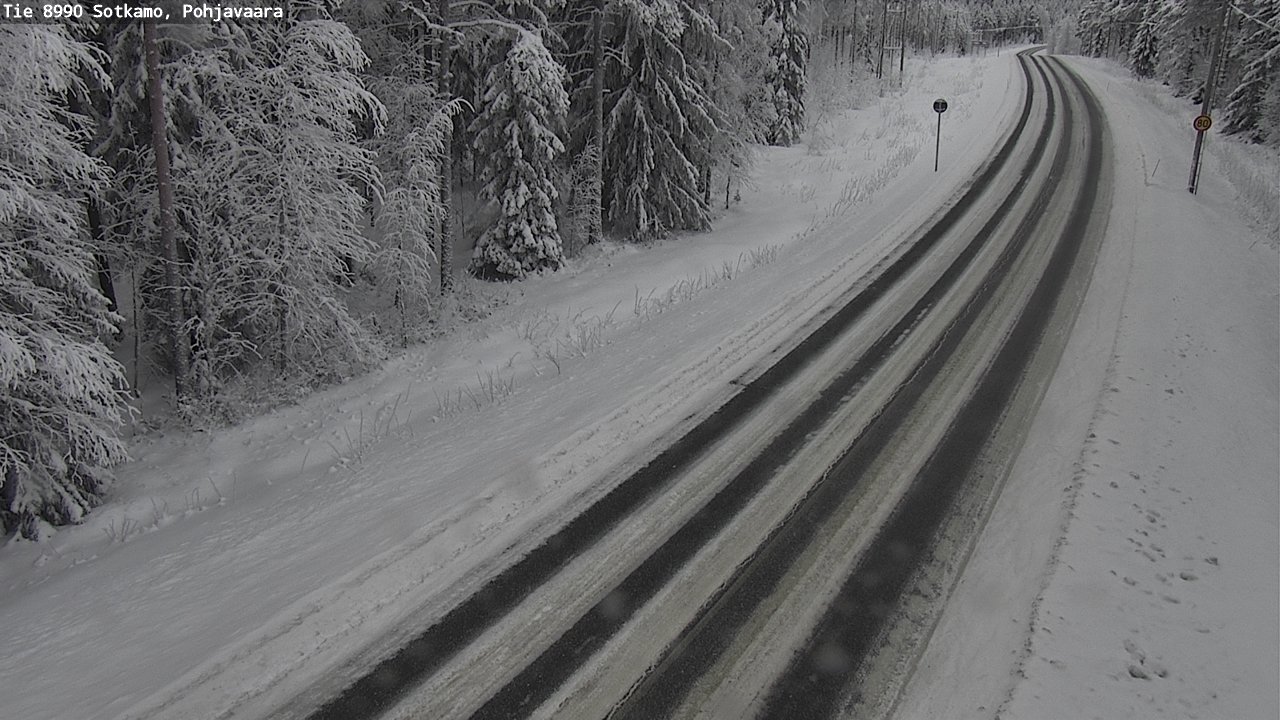 Weather Camera Image Road 8990 Sotkamo, Pohjavaara, Sotkamo, Kainuu
