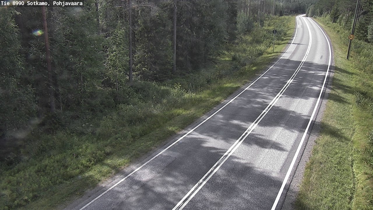 Weather Camera Image Road 8990 Sotkamo, Pohjavaara, Sotkamo, Kainuu