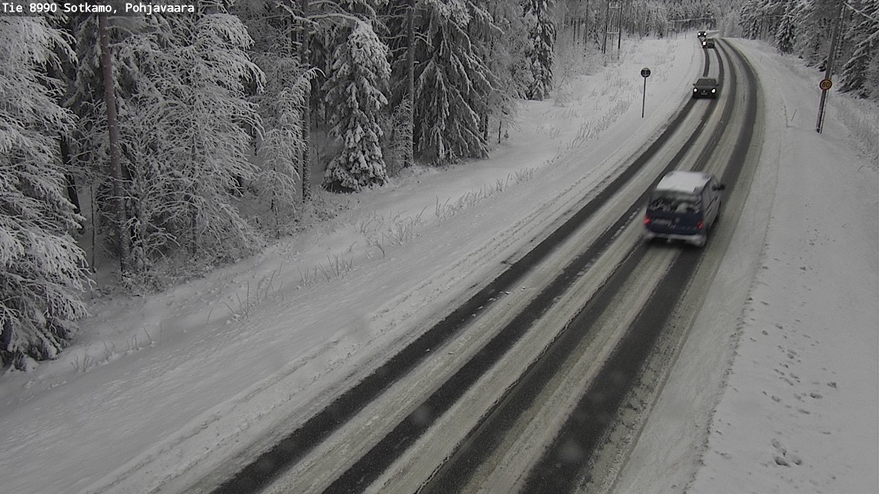 Weather Camera Image Road 8990 Sotkamo, Pohjavaara, Sotkamo, Kainuu