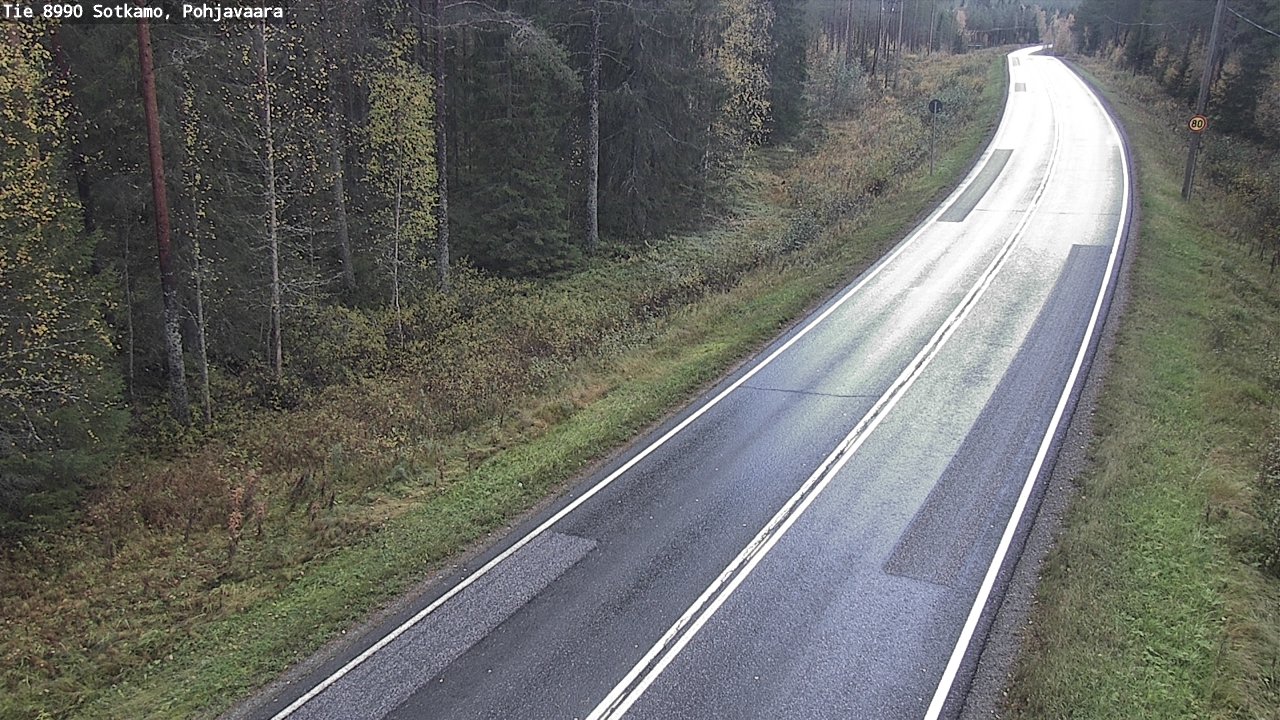 Weather Camera Image Road 8990 Sotkamo, Pohjavaara, Sotkamo, Kainuu