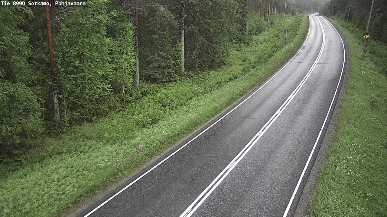 Weather Camera Image Road 8990 Sotkamo, Pohjavaara, Sotkamo, Kainuu