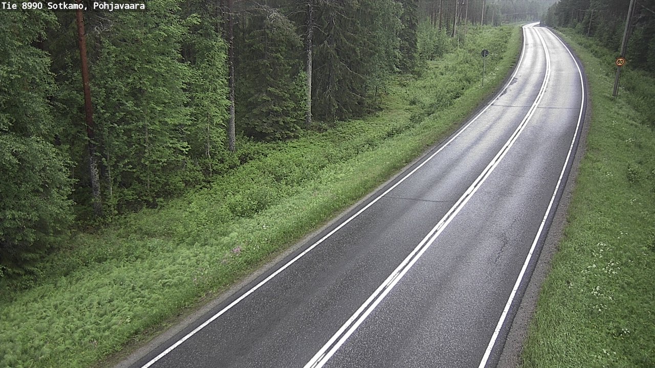 Weather Camera Image Road 8990 Sotkamo, Pohjavaara, Sotkamo, Kainuu