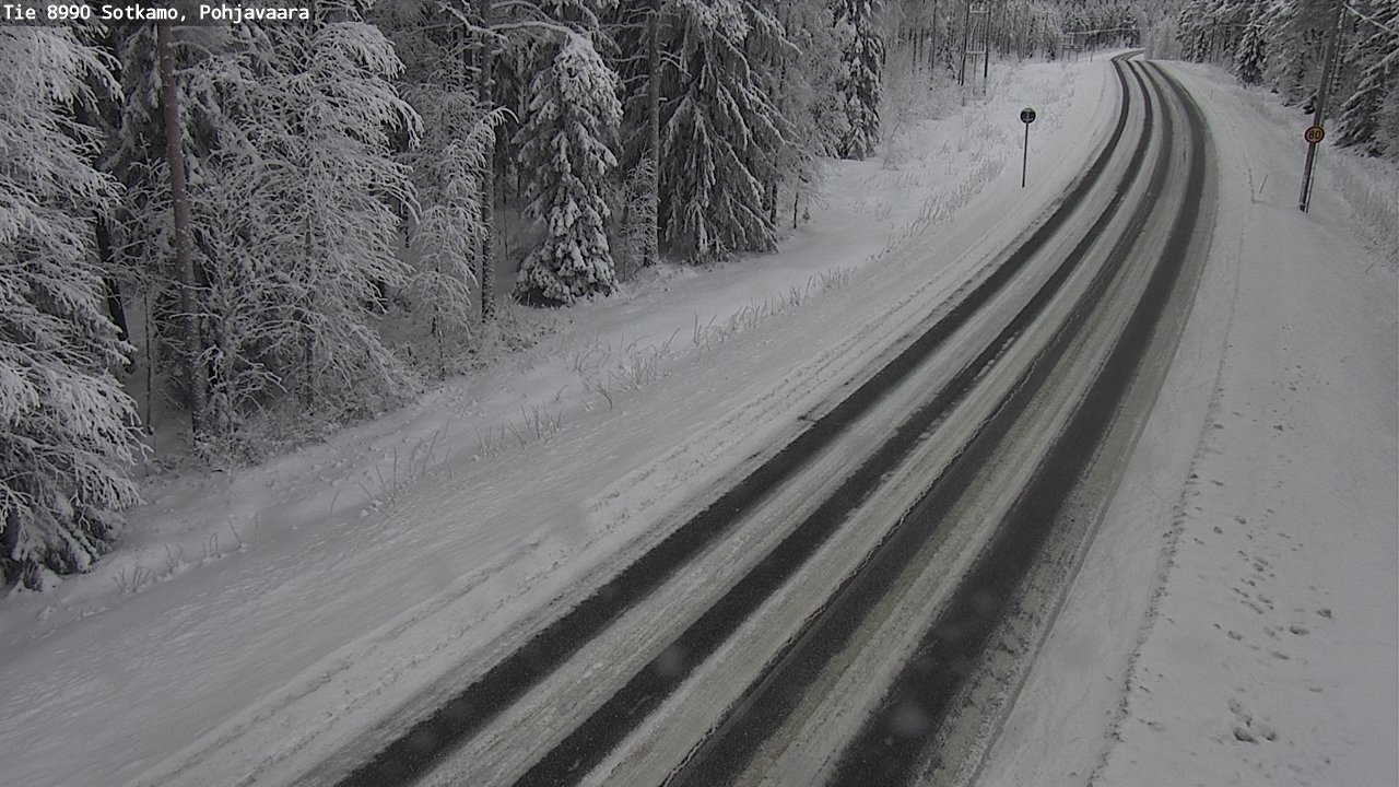 Weather Camera Image Road 8990 Sotkamo, Pohjavaara, Sotkamo, Kainuu