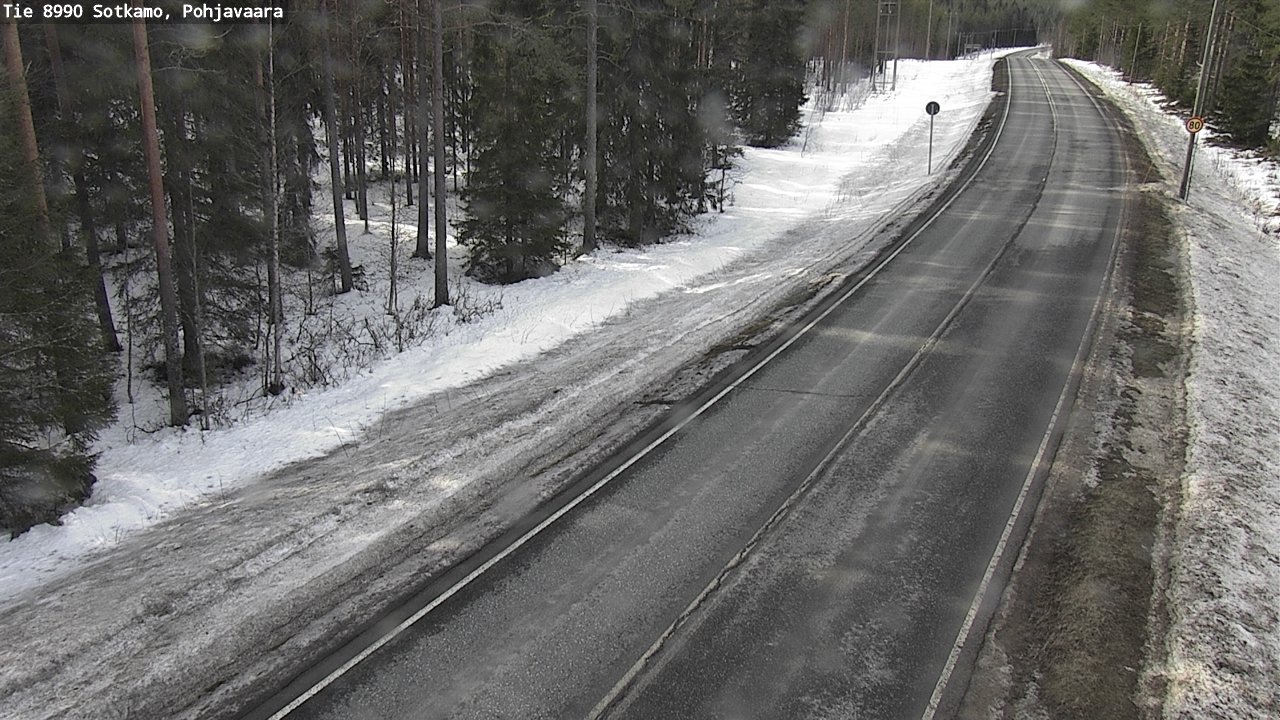 Weather Camera Image Road 8990 Sotkamo, Pohjavaara, Sotkamo, Kainuu