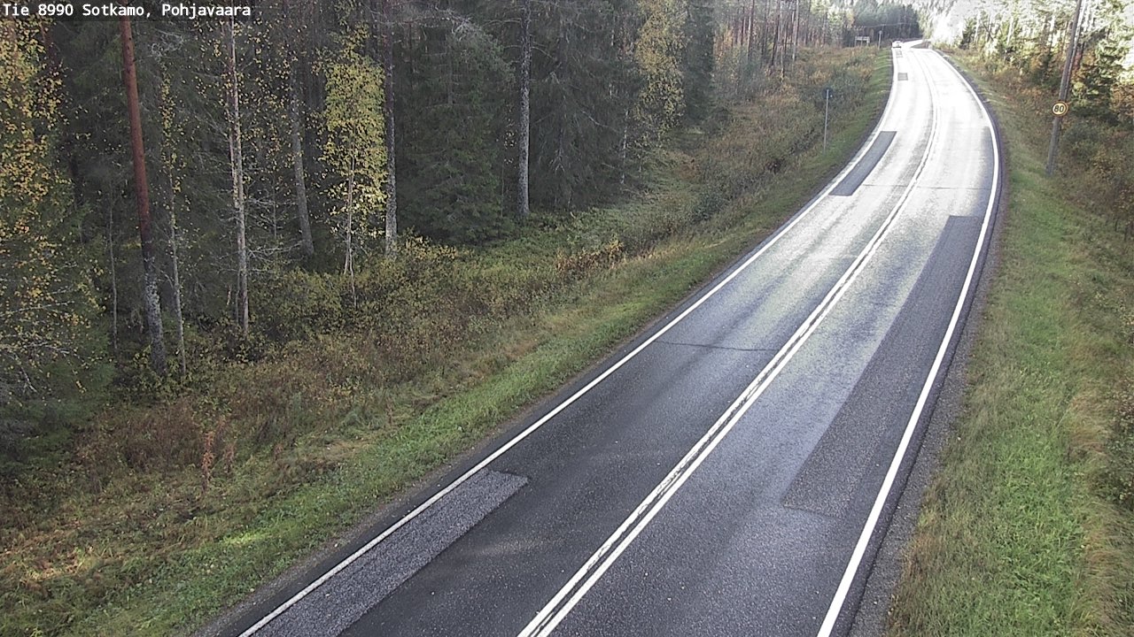 Weather Camera Image Road 8990 Sotkamo, Pohjavaara, Sotkamo, Kainuu