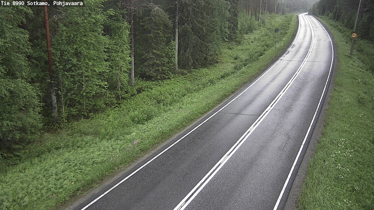 Weather Camera Image Road 8990 Sotkamo, Pohjavaara, Sotkamo, Kainuu