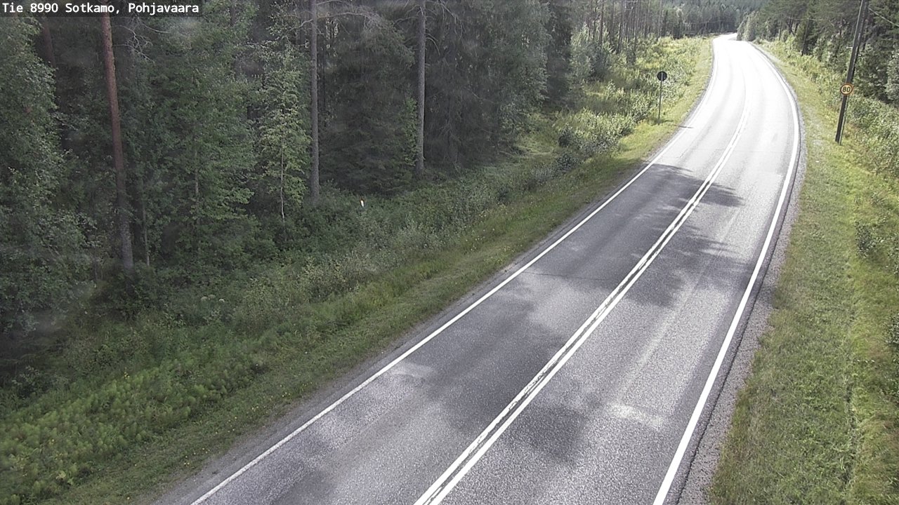 Weather Camera Image Väg 8990 Sotkamo, Pohjavaara, Sotkamo, Kainuu