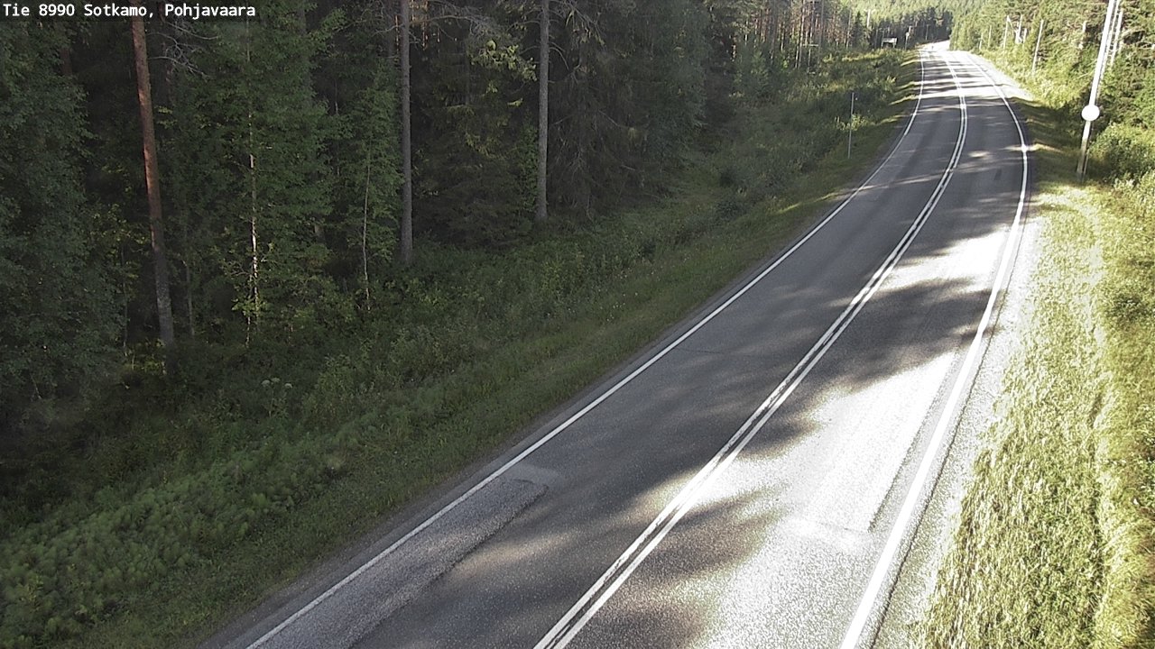 Weather Camera Image Road 8990 Sotkamo, Pohjavaara, Sotkamo, Kainuu