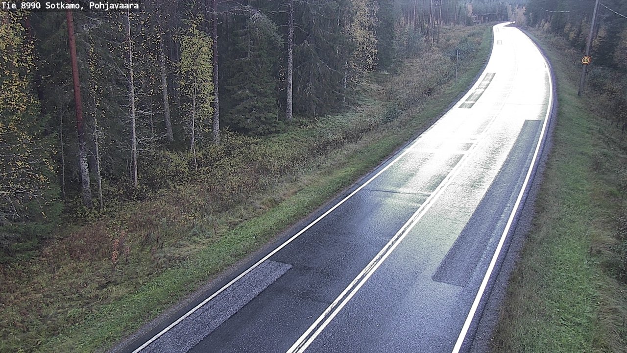 Weather Camera Image Road 8990 Sotkamo, Pohjavaara, Sotkamo, Kainuu