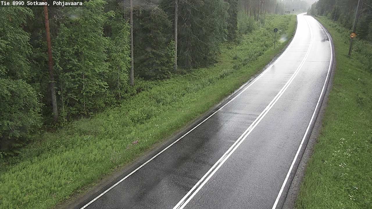 Weather Camera Image Road 8990 Sotkamo, Pohjavaara, Sotkamo, Kainuu