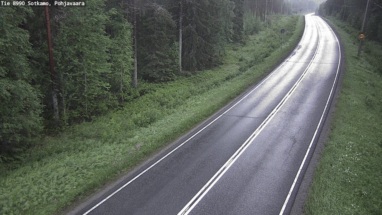 Weather Camera Image Road 8990 Sotkamo, Pohjavaara, Sotkamo, Kainuu