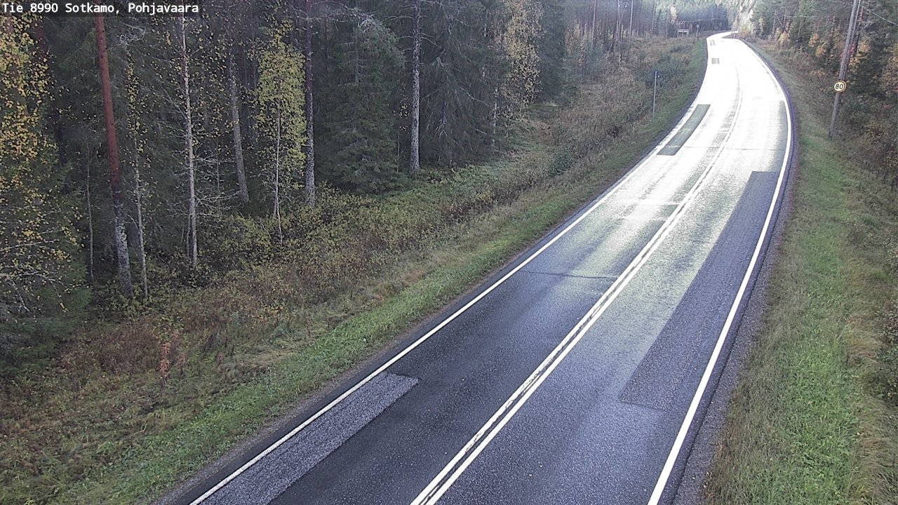 Weather Camera Image Road 8990 Sotkamo, Pohjavaara, Sotkamo, Kainuu