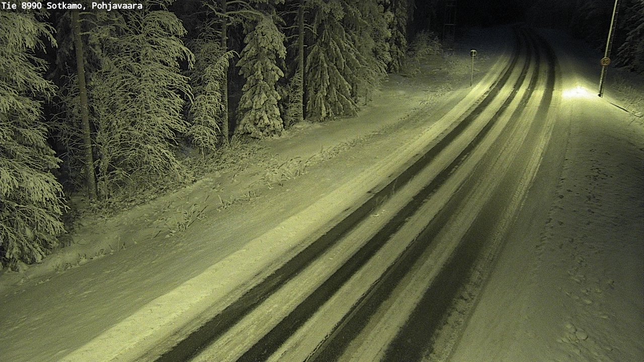 Weather Camera Image Road 8990 Sotkamo, Pohjavaara, Sotkamo, Kainuu