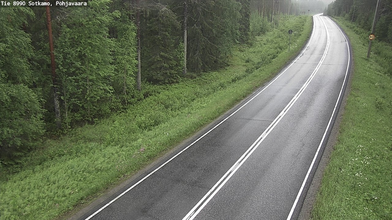 Weather Camera Image Road 8990 Sotkamo, Pohjavaara, Sotkamo, Kainuu