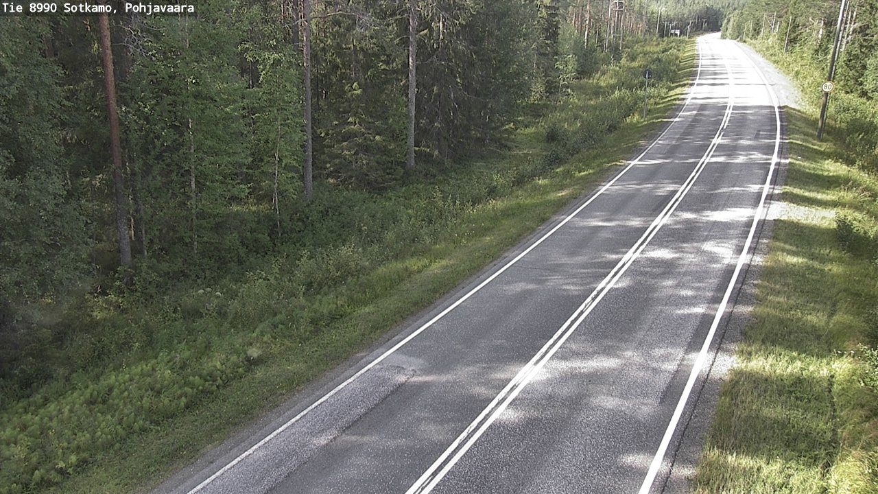 Weather Camera Image Road 8990 Sotkamo, Pohjavaara, Sotkamo, Kainuu